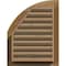Ekena Millwork Quarter Round Top Right Western Red Cedar Gable Vent w/1" x 4" Flat Trim Frame, 08"W x 20"H GVWQR08X2001RFUWR - alternate 4